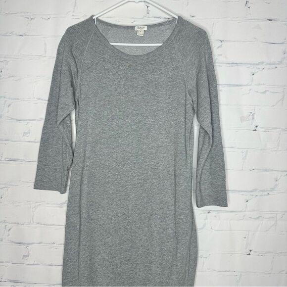 J. Crew small gray sweater dress - Picture 1 of 6